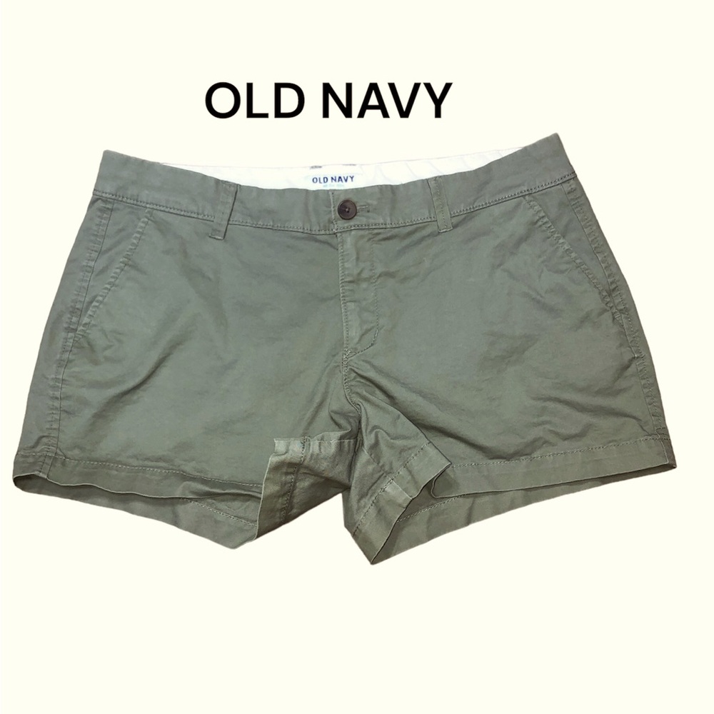 OLD NAVY flat front khaki shorts